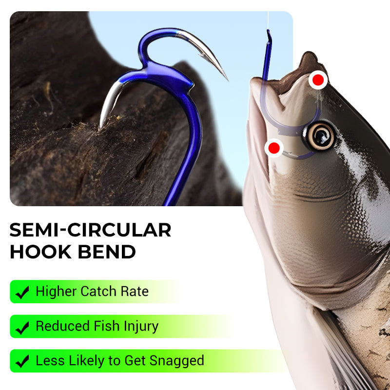 🎣🐟 Dupla éles szöges horog