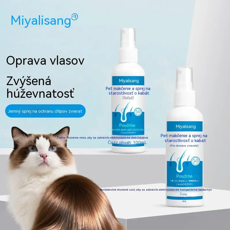 🐶🐱Jemný rozčesávací sprej pre domáce zvieratá na zacuchanú srsť