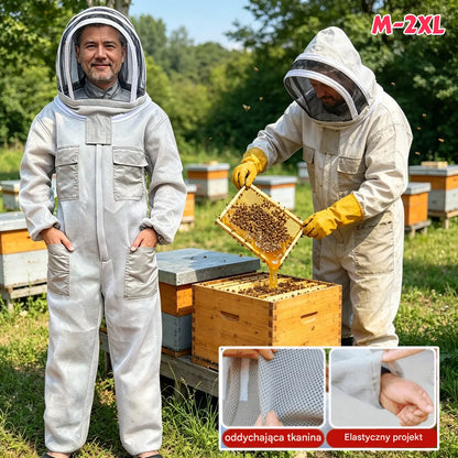 Jeden zestaw kosztuje 109 zł【M-2XL】🐝Kombinezon pszczółki wykonany z bawełnianej siateczki 3D