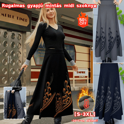👗🎀【S-3XL】Őszi-téli vastagított gyapjúszoknya