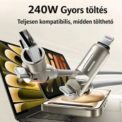🌈 Egy kábel, nagyobb kényelem! Többfunkciós töltő RGB-fényekkel