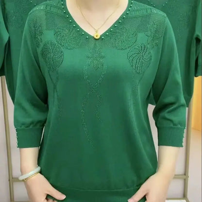 【30%OFF】🔥【M-5XL】2026 új téli divatos jégselyem pulóver