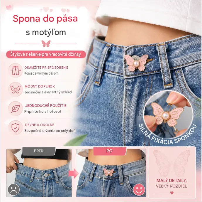 🔥8-dielne nohavice s motýlikovým vzorom