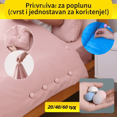 ✨ 【40 kom】Držač za Pokrivač - Stabilan i Lako za Korištenje! 📍Univerzalno za debele i tanke pokrivače.