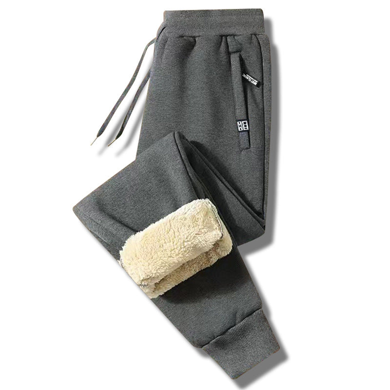 👖【45% OFF】🔥【M-5XL】Zimske muške zimske ležerne hlače od janjeće vune✅【40-100 kg】