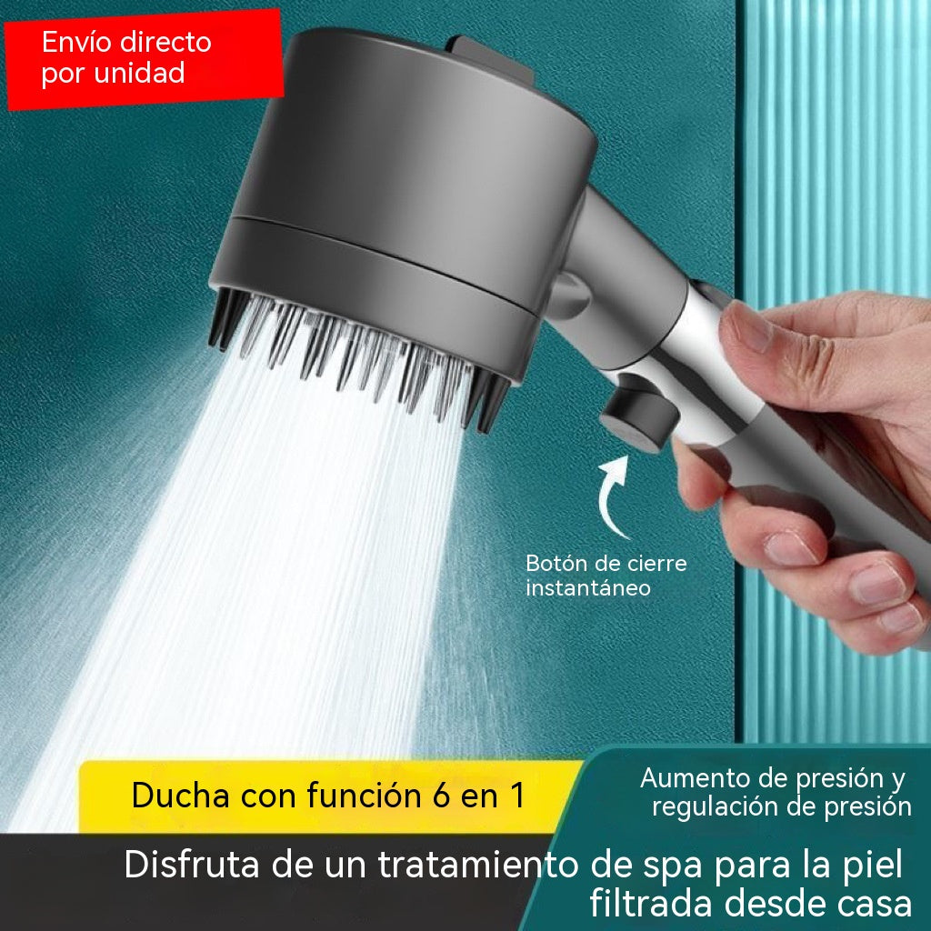 🚿🔥Cabezal de ducha de alta presión y masaje 6 en 1
