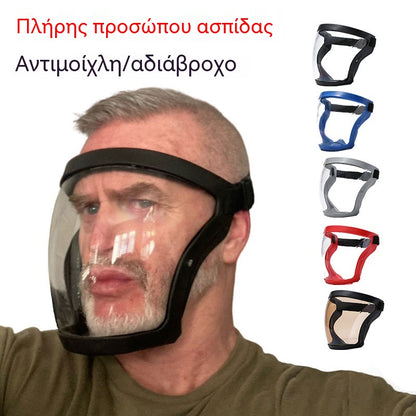 🔥 【📢📢Ειδική προσφορά!!!💥】Διαφανής προστατευτική μάσκα υψηλής ευκρίνειας（Συμπληρωματικό προστατευτικό βαμβακερό φίλτρο 20 τεμαχίων）
