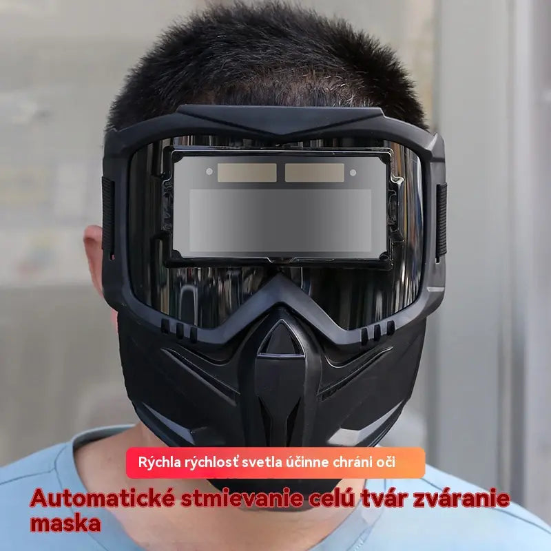 🔥Celotvárovú zváraciu masku s automatickou výmenou svetla