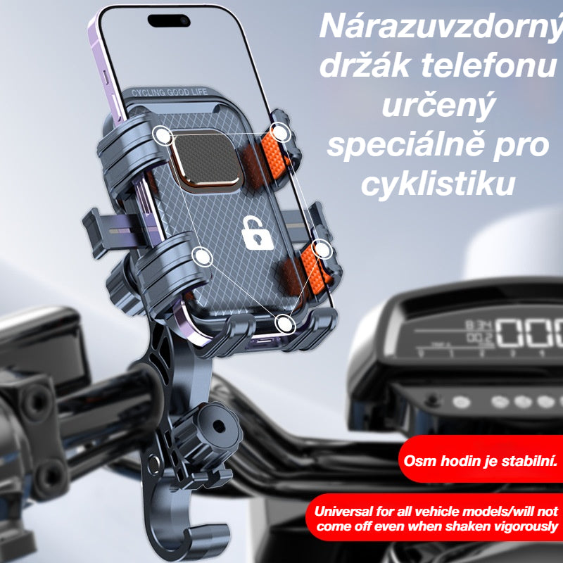 🚲🔥 Nárazuvzdorný držák telefonu určený speciálně pro cyklistiku