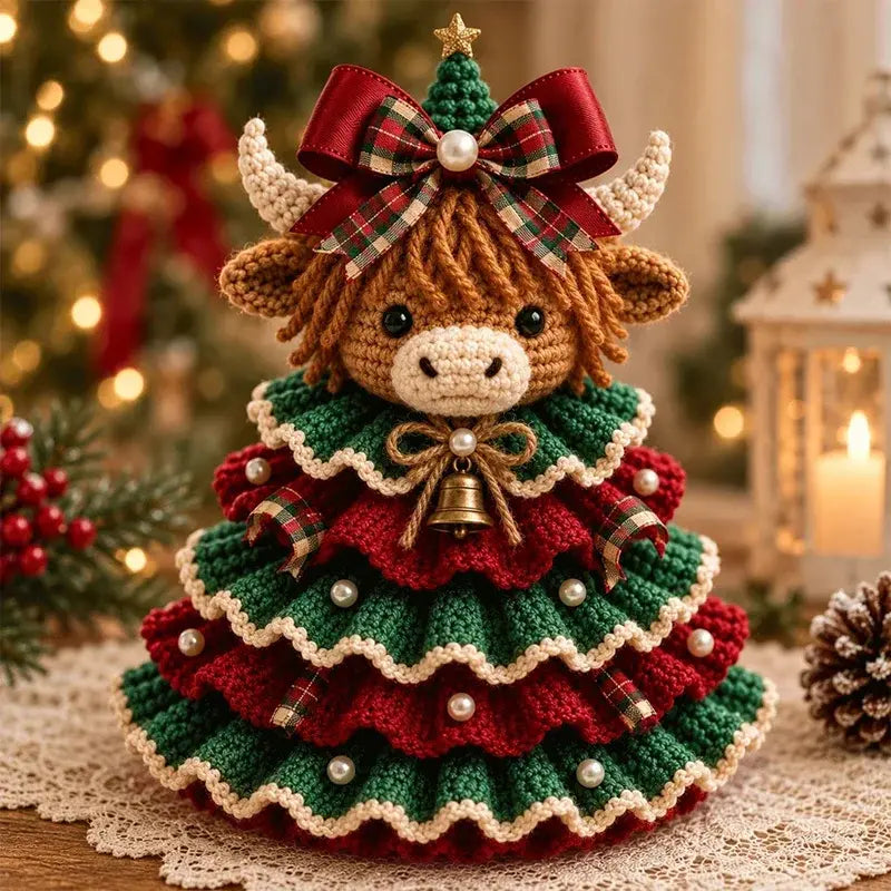 🧶 DIY horgolt készlet karácsonyfához állatokkal | Tartalmazza a fonalat, a tűt és a lépésről lépésre útmutatót | Kézzel készített karácsonyi dekoráció 🎄