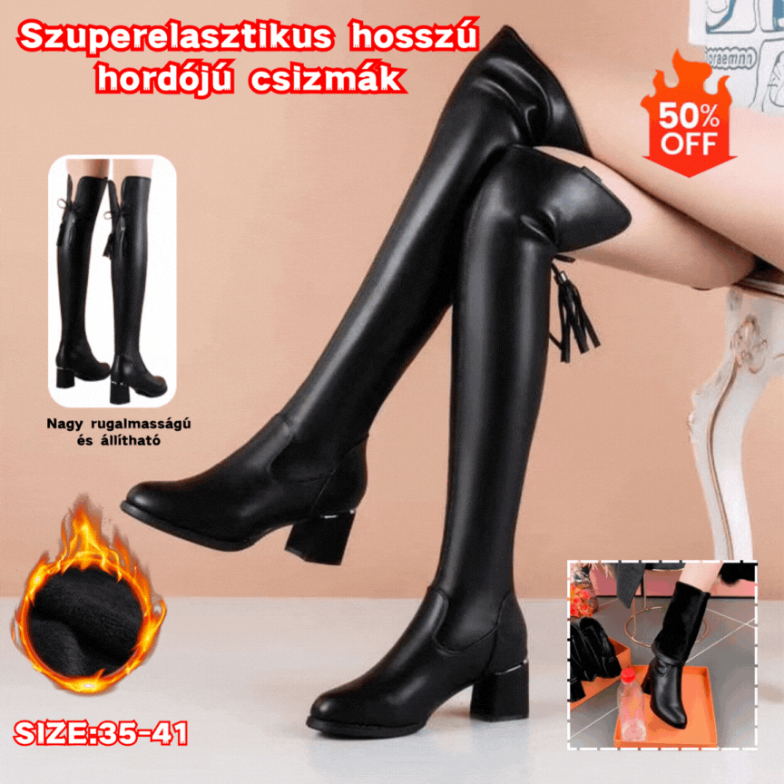 30%OFF【30% KEDVEZMÉNY】💥35-41💥Szuperelasztikus hosszú hordójú csizmák