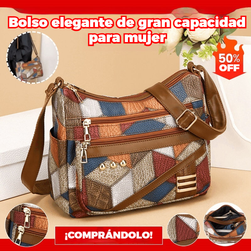 👜【45% OFF】🔥 Bolso de hombro a juego de color de cuero suave de PU de nueva moda