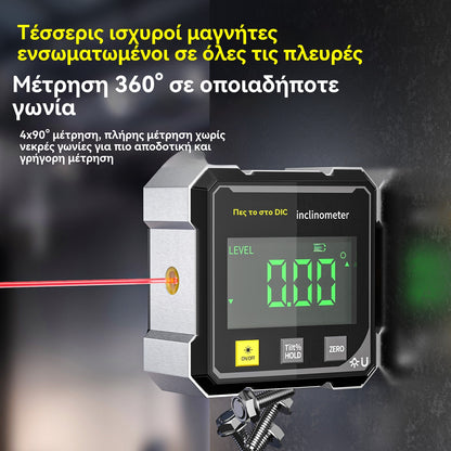 【📢📢Nejnižší cena po omezenou dobu!!!💥】Čtyřstranná magnetická absorpce, oboustranná elektronická laserová vodováha