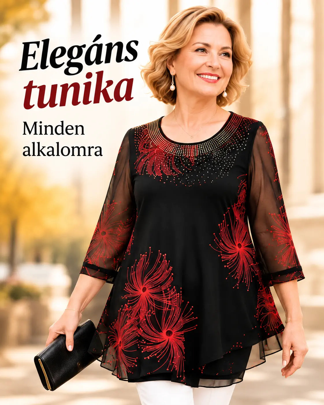 🔥🔥50%OFF【M-4XL】Divatos sifon ing hímzett virágokkal a nők számára 2026