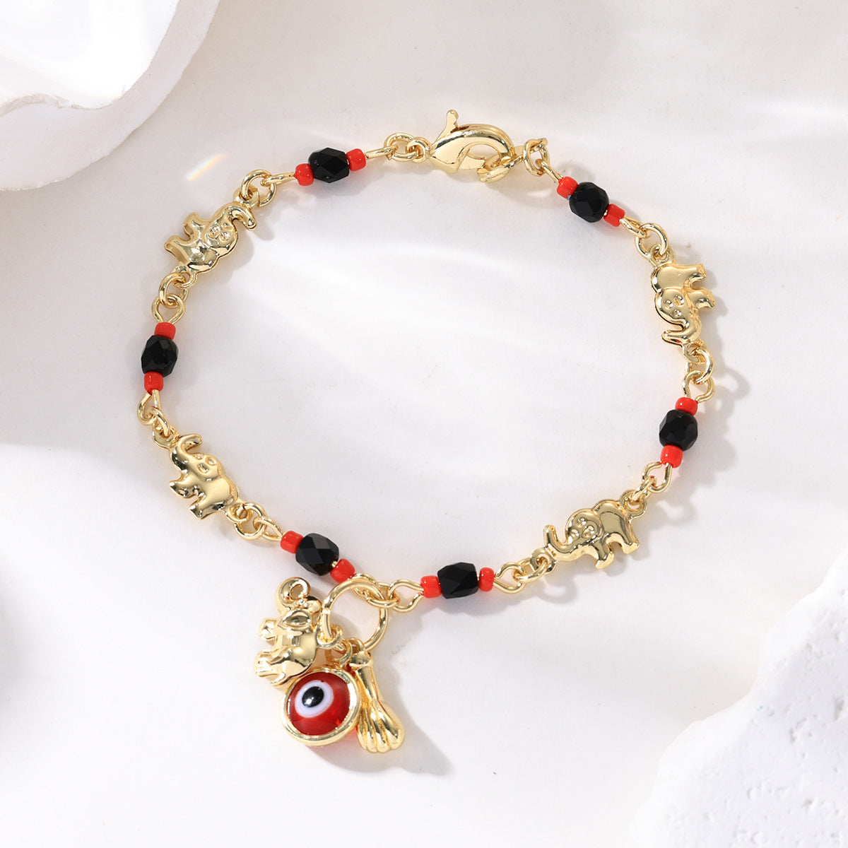 📿 VREMENSKI OGRANIČENA PONUDA: 50% POPUSTA! 🌀 Boho narukvica s privjescima i sretnim slonom: simbolični privjesci, podesivi rez, pozlaćeni i 7 stilova ✨