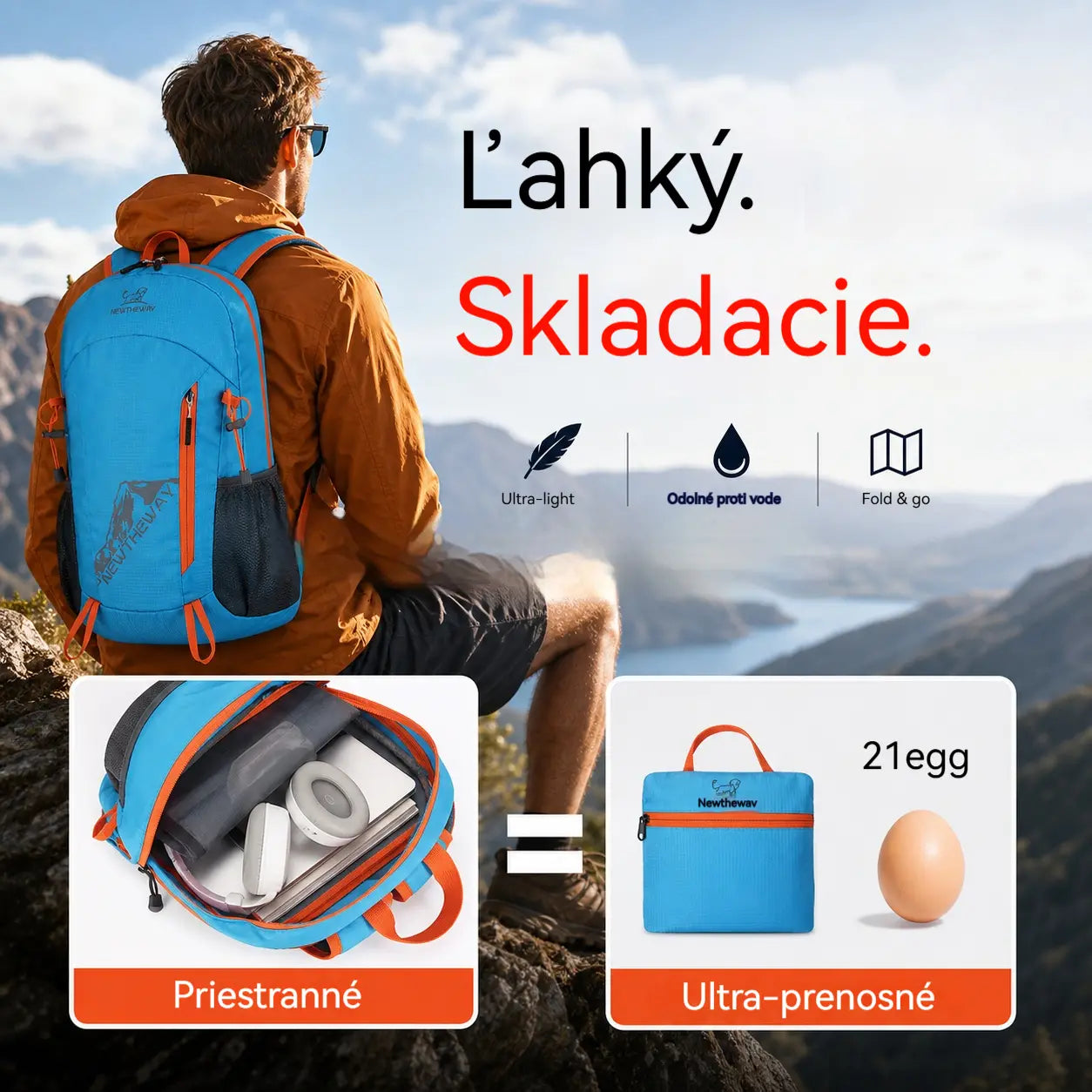 🌄✨Nagy kapacitású hátizsák | Vigyél magaddal mindent, amire szükséged van