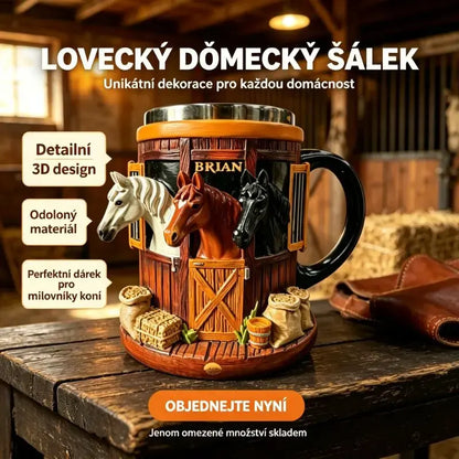 🐎🍺Unikátny 3D hrnček s konským motívom, perfektný darček pre milovníkov koní!