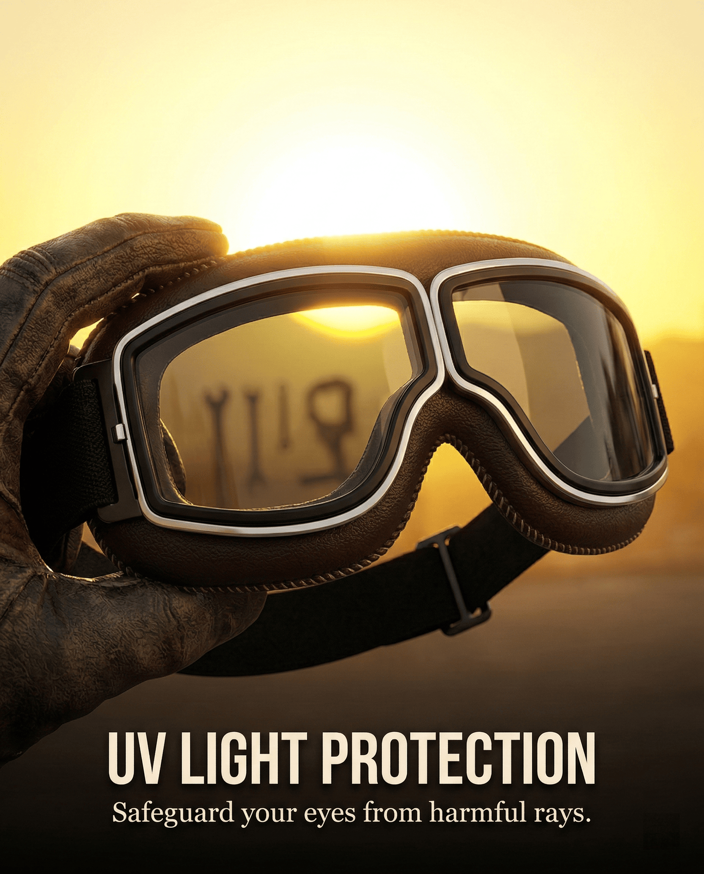 🕶️👓 Retro motocyklové větruodolné brýle (lze nosit i přes brýle)