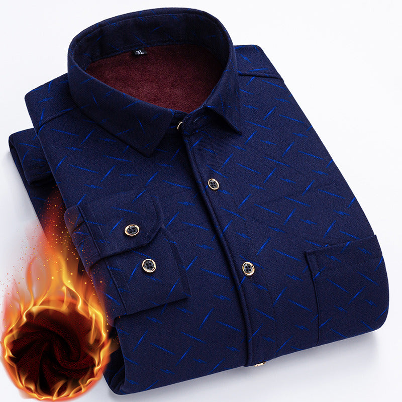 👔【L-5XL】Az új, kétoldalas bársony thermo ing őszi és téli viseletre, divatos és sokoldalú.