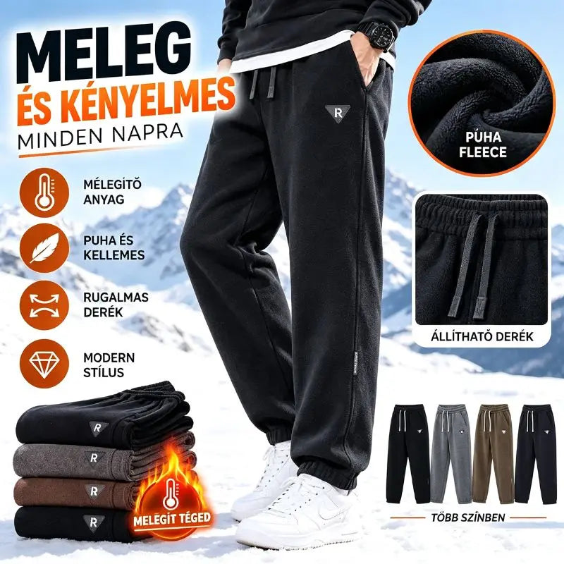 🔥【M-5XL】👖Új férfi téli nadrág – vastag kordbársony, bársony béléssel; meleg, lezser férfi nadrág.
