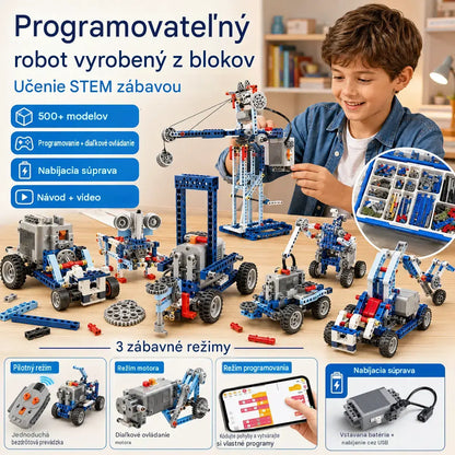 🤖🧩【Časovo obmedzená ponuka: 50% zľava】Detská stavebnica elektrického robota - stavebné kocky