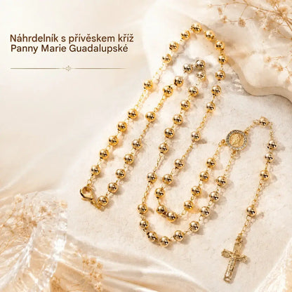 🎁👼Přívěsek s křížem Panny Marie Guadalupské
