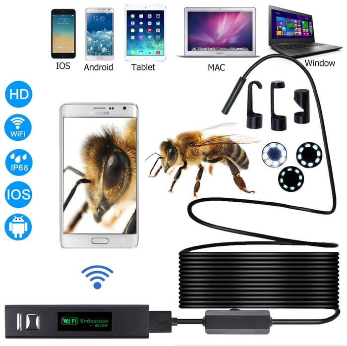 （Τύπος-c、USB、Micro USB）3 σε 1 ενδοσκόπιο【1M】