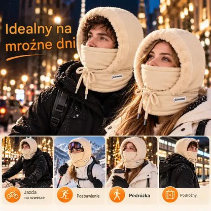 🔥Ciepła czapka outdoorowa z podszewką z polaru – model 3 w 1