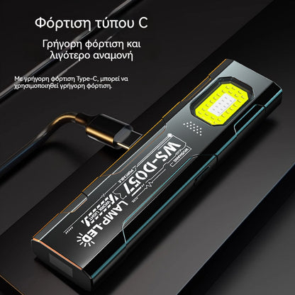 【Kupte 1 a získejte 1 zdarma】🔥Vynikající nabídka🔥Mini COB přenosná dobíjecí multifunkční ruční magnetická svítilna, super jasná svítilna