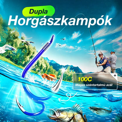 🔥 Vásárolj 1-et, kapsz 1-et ingyen 【20 darab 8200 Ft】❤️‍🔥 (20 darab) Ultra éles klasszikus dupla horgászhorgok