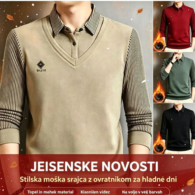 🔥👔【M-4XL】Moški dvodelni komplet iz vrhunskega kašmirja