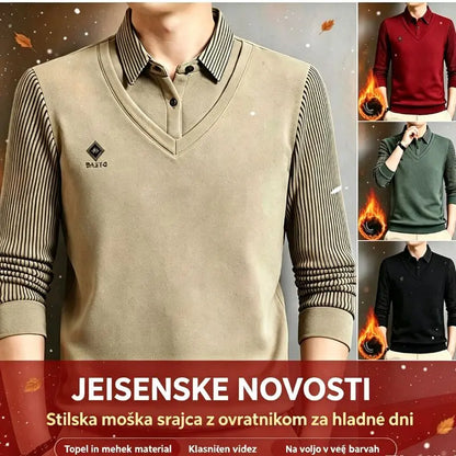 🔥👔【M-4XL】Moški dvodelni komplet iz vrhunskega kašmirja