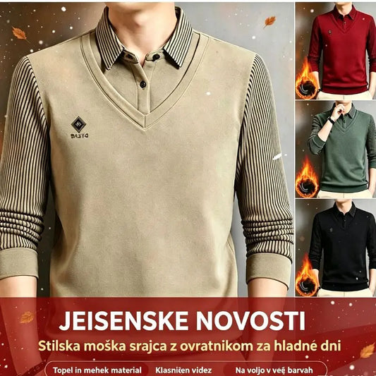 🔥👔【M-4XL】Moški dvodelni komplet iz vrhunskega kašmirja