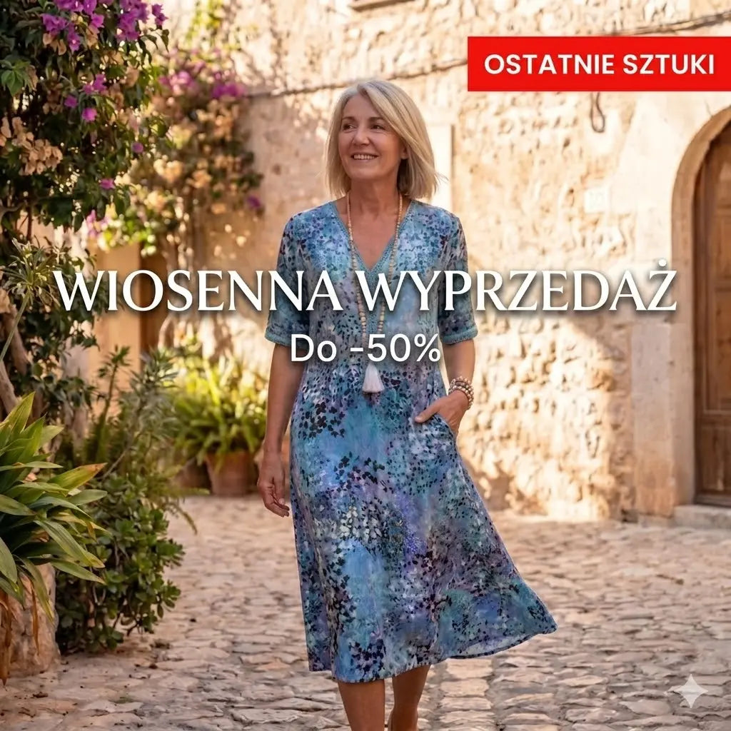 🌺Luźna sukienka maskująca brzuch🔥【S-3XL】Lekka i zwiewna sukienka o twarzowym kroju