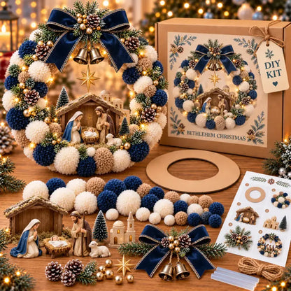 🎄🎁🏵Karácsonyi koszorú készítő készlet - ünnepi dekoráció