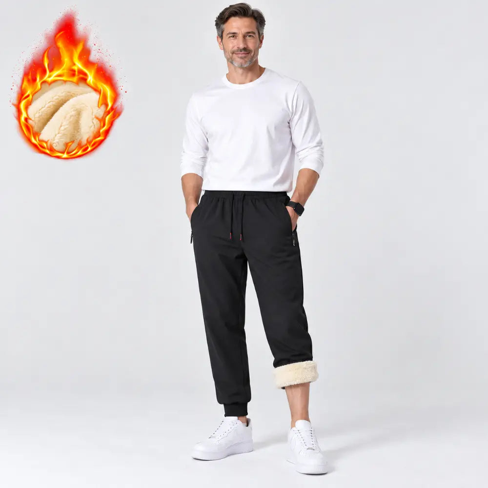 ✨Férfi vastag polárbélésű vízálló téli nadrág👖