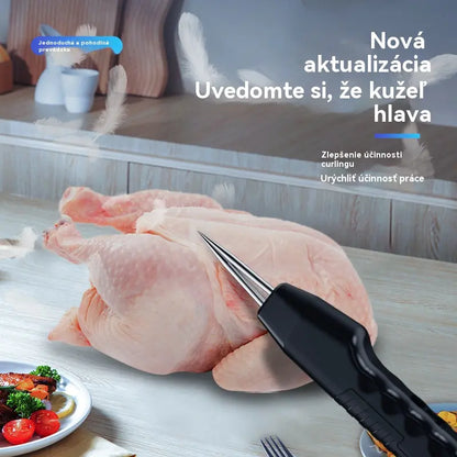 💥🔥 Prenosný a nabíjateľný elektrický odstraňovač chlpov pre hydinu 🦆🐓🐖 Vodotesný, možno použiť na všetky druhy chlpatej hydiny
