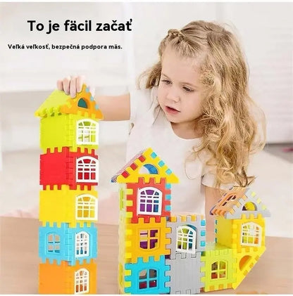 🎁🧩🧩【140 kusov】 Vzdelávacie hračky zo stavebníc