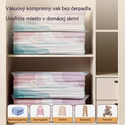 5 kusov za 23 eur  Veľké, stlačiteľné vákuové úložné vrecko: nevyžaduje pumpičku, je nepriepustné a ideálne na úsporu miesta v kufri a doma