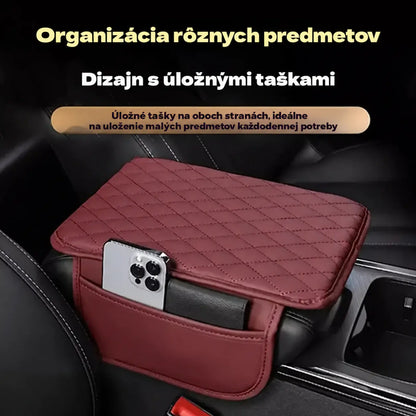 🚗💺【1 kus】Univerzálna kožená podložka na zdvihnutie lakťovej opierky v aute – vyššia, širšia a dlhšia, s pamäťovou penou, vhodná na všetky ročné obdobia.