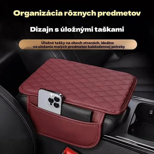 🚗💺【1 kus】Univerzálna kožená podložka na zdvihnutie lakťovej opierky v aute – vyššia, širšia a dlhšia, s pamäťovou penou, vhodná na všetky ročné obdobia.