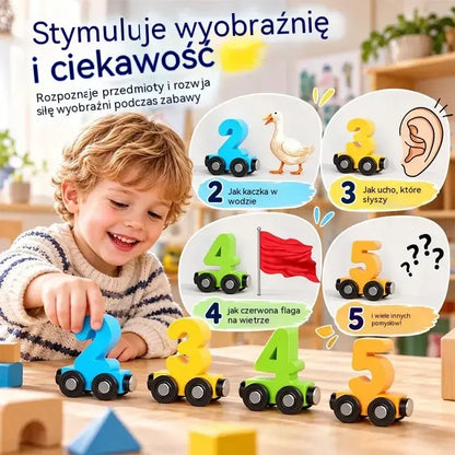 🔥2 sztuka 109zł  🔥🚂 Magnetyczny pociąg z cyframi dla dzieci | Edukacyjna zabawka konstrukcyjna do nauki poprzez zabawę