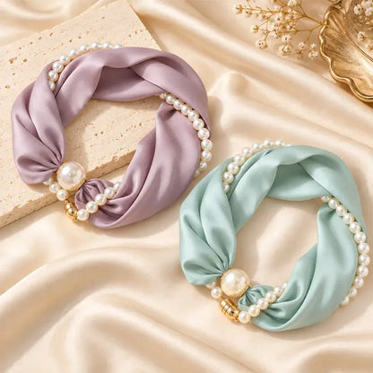 ✨ 2-u-1 biserna ogrlica i magnetski šal! Brzo magnetsko pričvršćivanje · Uklonjivi dizajn · Francuska elegancija i svestran stil! Posebna ponuda 1+1 gratis!