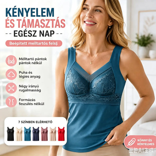 🔥Vásárolj 1-et, kapsz 1-et ingyen❤️【L-4XL】Csipkés trikó melltartó gyönyörű hátdizájnnal; hatékonyan megemeli és összehúzza a kebleket, hogy megakadályozza a megereszkedést ✅