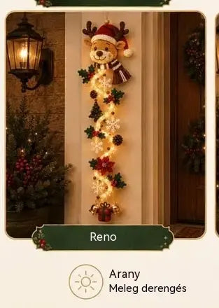 🎄🎃Utolsó nap! 🎅Élvezze a 49% kedvezményt a kivilágított karácsonyi ajtódíszekre!