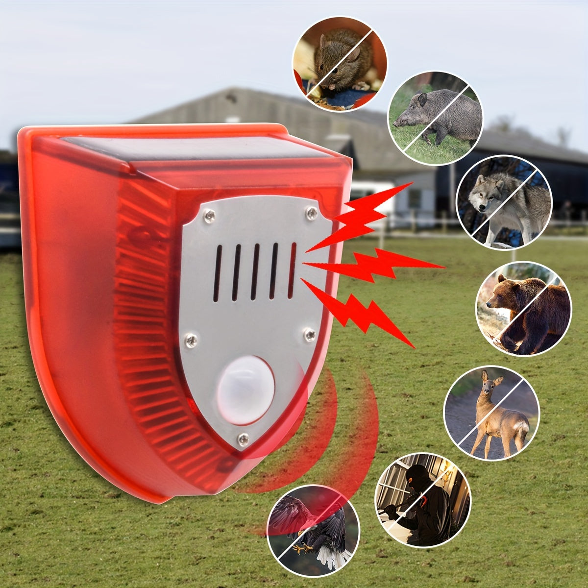 👏👏【✨45% OFF】Svjetlo solarnog sigurnosnog alarma