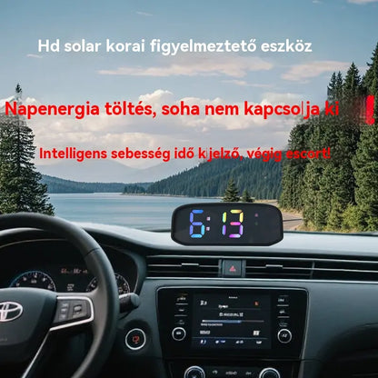 🚗Autó sebességmérő napelemes kijelzővel