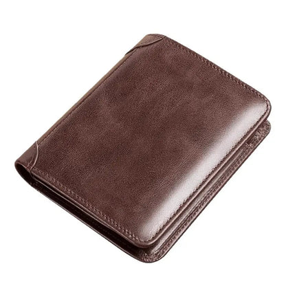 👔💳 1 kos 21 EUR ✅✨ Nova moška denarnica iz pravega usnja s protikradje