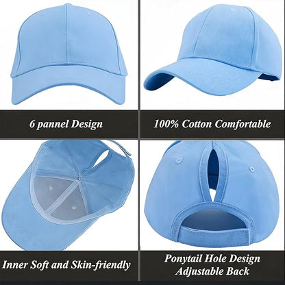 🧢Дамска бейзболна шапка с висока периферия, дишаща UV 50+, подходяща за бягане, голф и спорт.