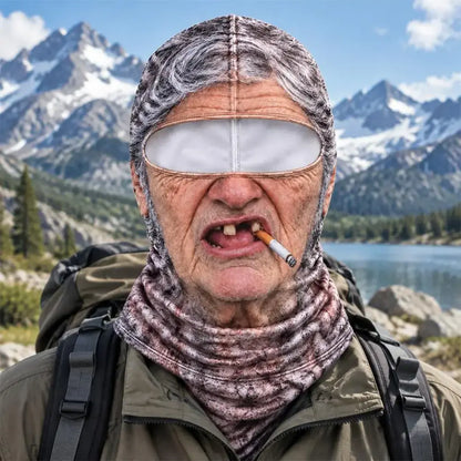 😎3D zabawna i ciepła maska na twarz do zimowych sportów na zewnątrz